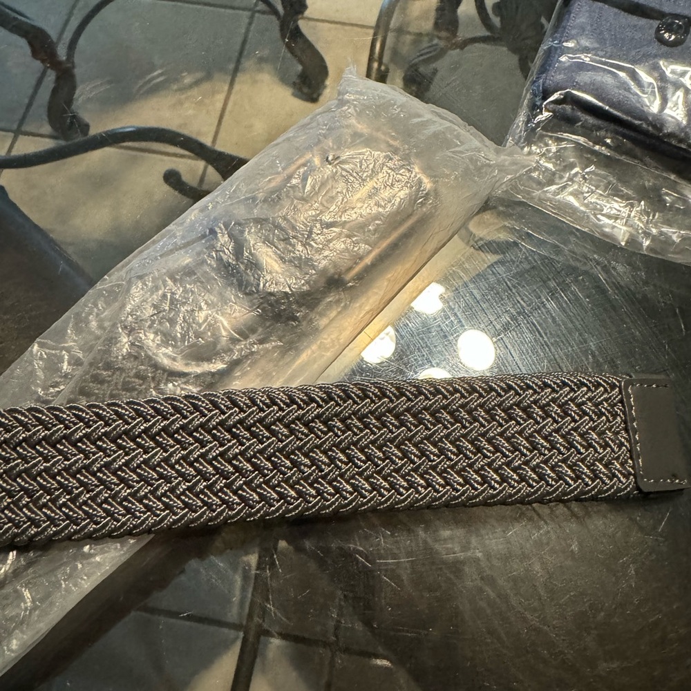 PX clothing Men’s braided belt Size 30 Color Charcoal